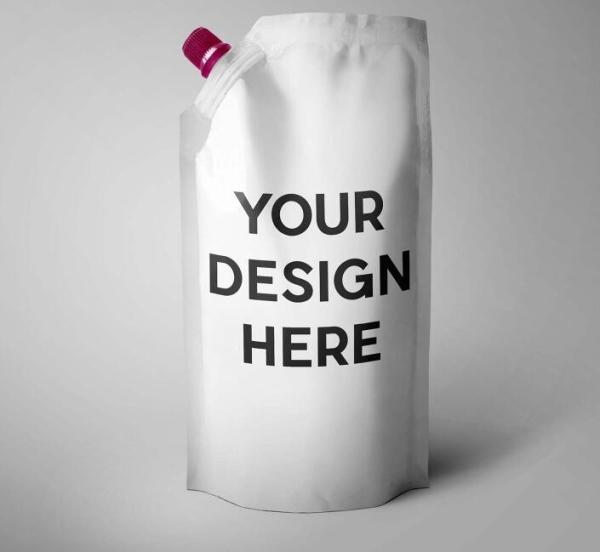 Liquor Pouches Drinking Flasks, Reusable Liquid Spout Bags, BPA Free, 3 32oz, 3