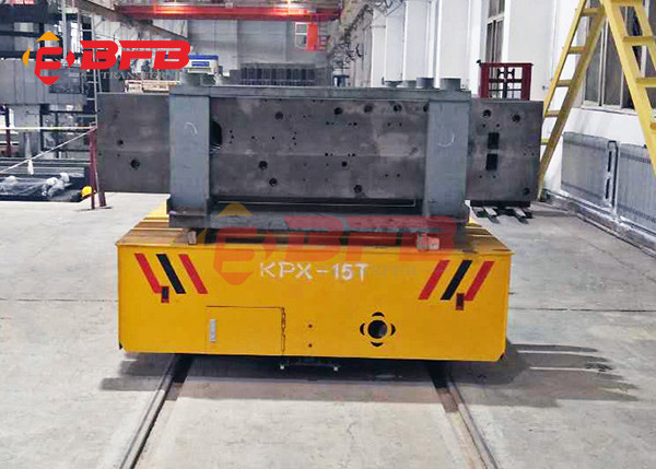 Plc Battery Power 50ton Motorized Railway Vehicles For Mold Plant