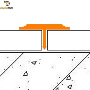 Flooring T Shaped Transition Strip Polish Rose Red 20mm Width ODM