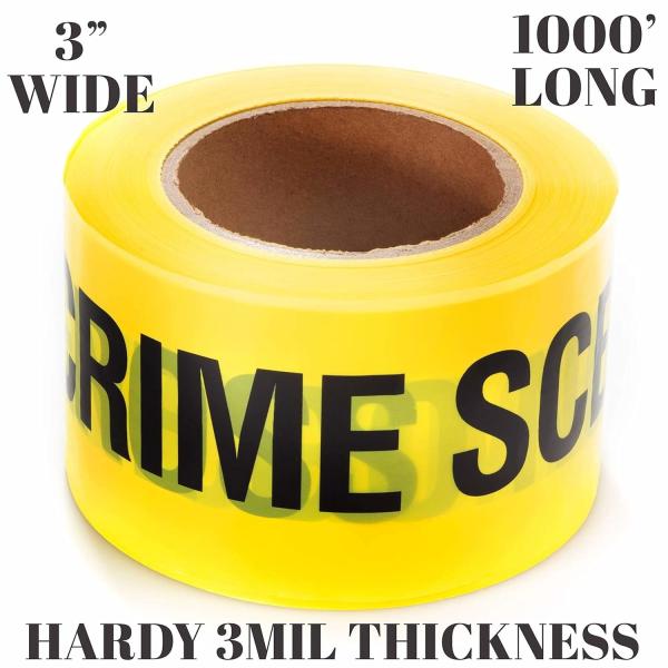 Caution, Police or Biohazard High Visibility Tape | 1000 Ft | Halloween