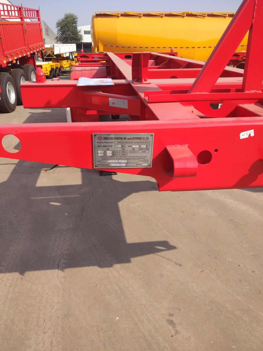 40ft skeleton semi trailer /3 axle flatbed trailer/ lowbed trailer/semi trailer