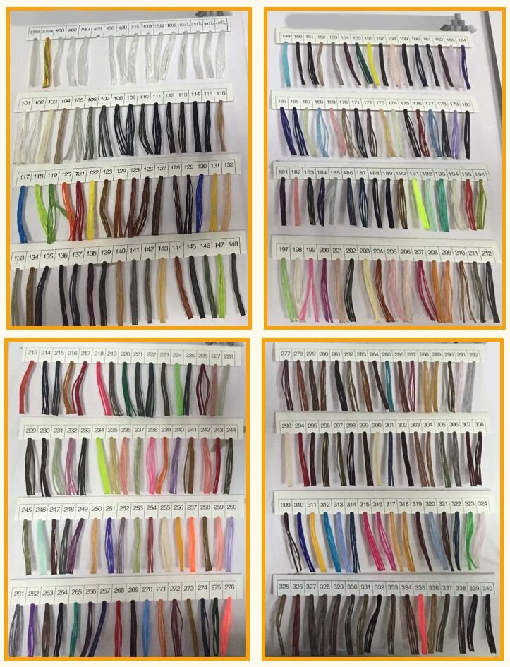 DIY High Strength Multicolor Round Polyester Sewing Leather Wax Bracelet Thread 3 Ply