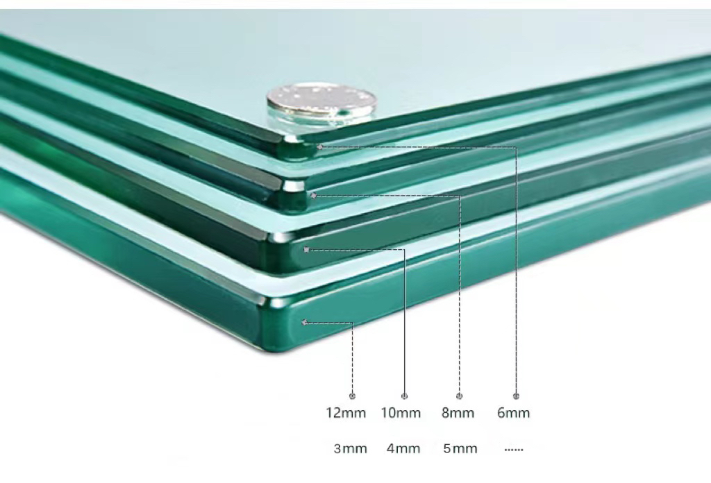Ultra clear Transparent Float Glass Mirror Tempered Laminated Sheet 2mm 3mm 12mm