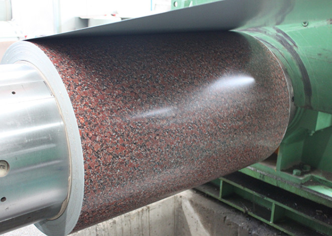 PVDF GRANITE PATTERNED COLOR ALUMINUM COILS 3003 H26 GRADE 1.0*1200 Customized Pattern 50 Years Warranty