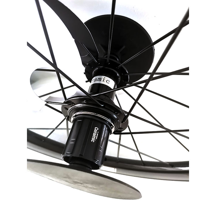 Black 451 Glossy 3K Rim Brake Ceramic Bearing Hub Blade Spokes Superteam Carbon Wheelset