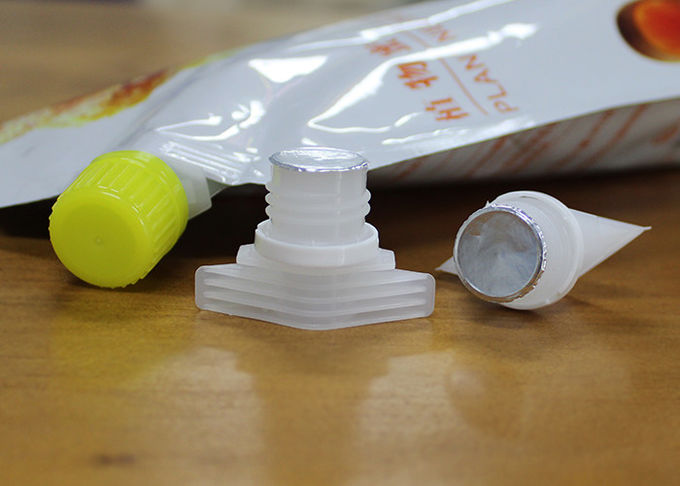 Seal Liner Plastic Pour Spout Caps Closure With Aluminum Sealing Foil