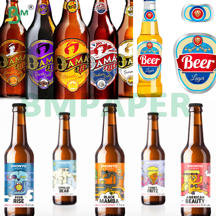 65GSM Good Print Effect Wet Strength Paper Sheets for Beer Label