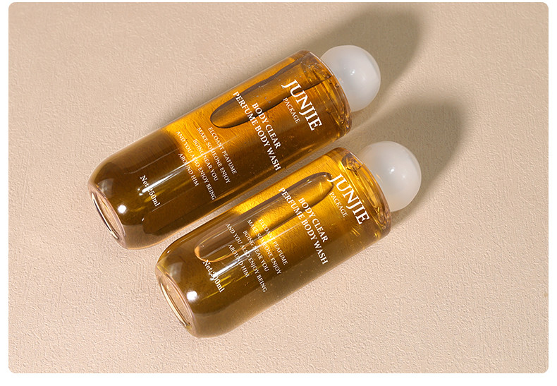 High-End Plastic Body Wash Bottle Cylinder Flat-Shoulder Toner Bottle for Body Lotion Shampoo Lotion 200ml 250ml