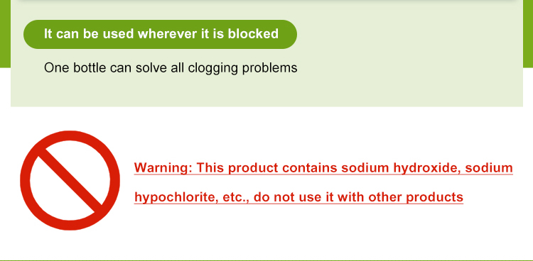 Safety Bio Odor Toilet Unblocker Drainage Cleaning Liquid 500ml/Bottle