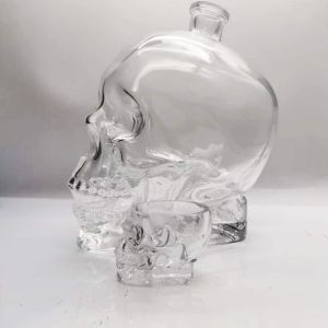Vodka Gin Unique Premium Frosted Glass Bottle With Screen Printing