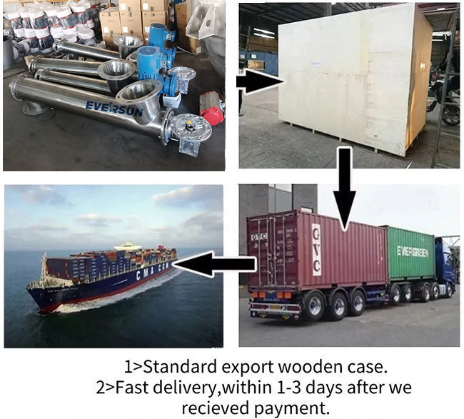 Horizontal Double Spiral Screw Conveyor Rice Husk Screw Feeder For Seed Powder
