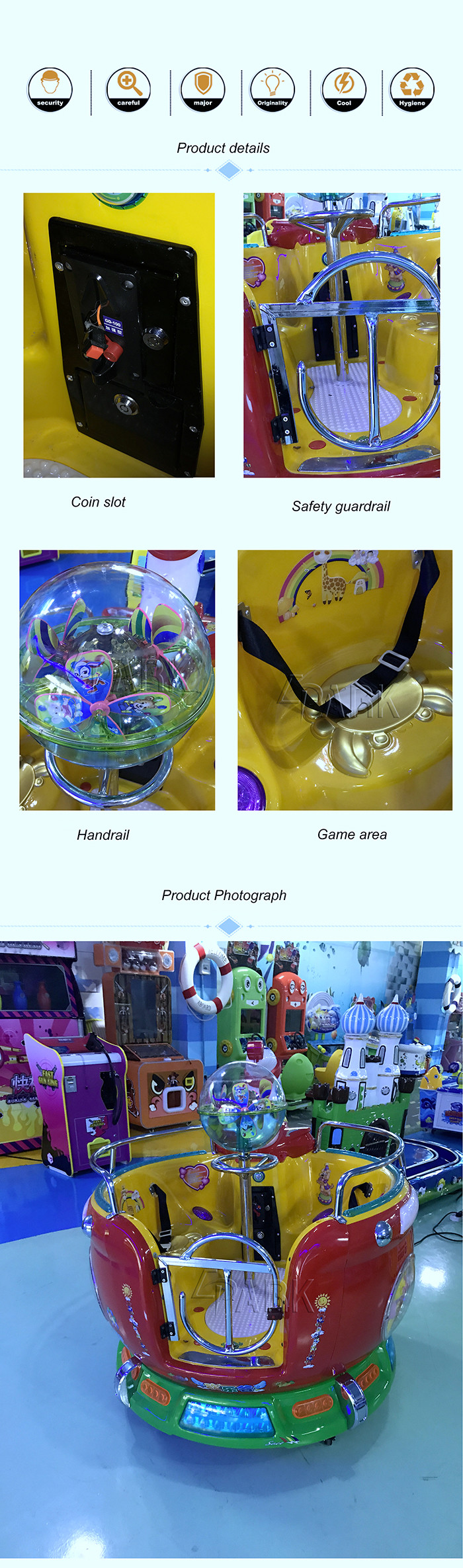 KTV And Supermarket Kiddy Ride Machine , Coin Operated Ride On Toys