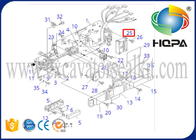 7834-21-6000 7834-21-6001 7834-21-6002 7834-21-6003 Controller PC200-6 (6D102)