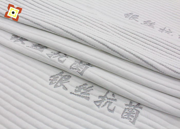 Breathable Mattress Pillow Fabric Bamboo Fiber Graphene Air Layer Knitted Jacquard Memory