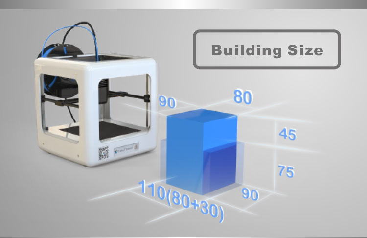 Easthreed Automatic Small Desktop 3D Printer , Self Developed Nano 3D Printer