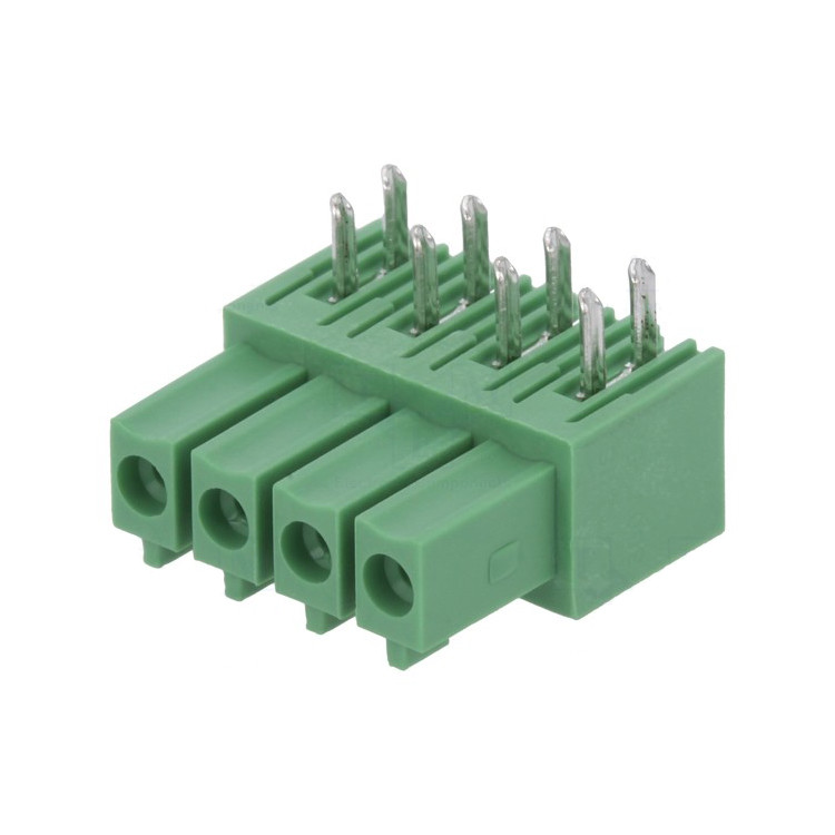  Electric Pcb Pluggable Terminal Block Connector Green HQ15EDGA Manufactures
