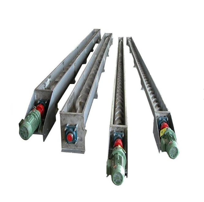 Hopper Screw Conveyor Well Welded Material Left Hand Or Right Hand Rotating