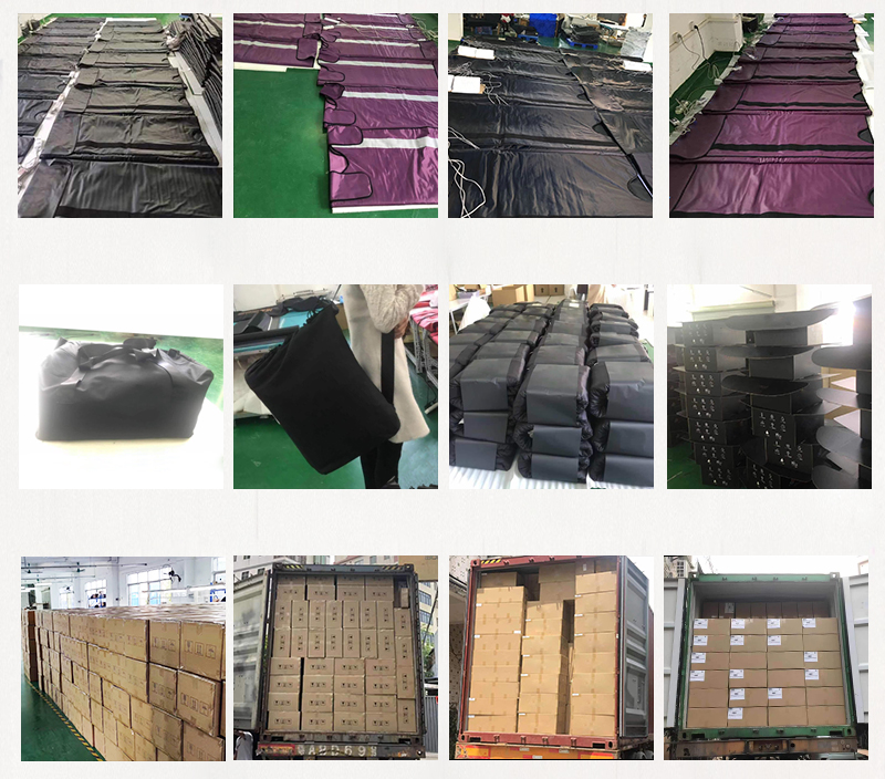 Body Targeted Infrared Light Therapy Far Infrared Sauna Blanket in Black from Huikang