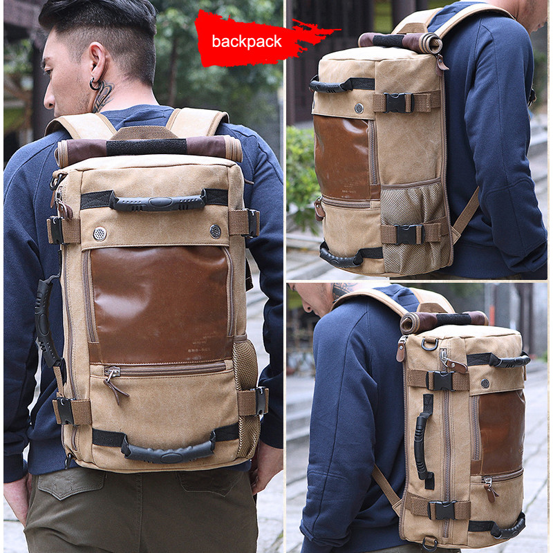 Stylish Travel Large Capacity Backpack Male Messenger Shoulder Bag Computer Backpack Men Multifunctional Versatile Bag