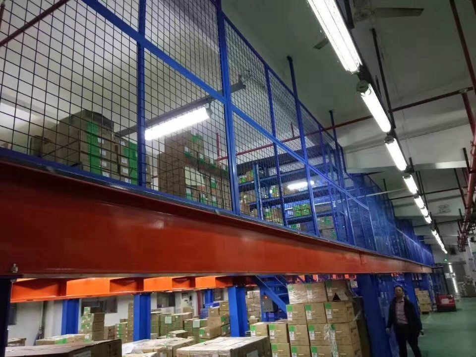 Heavy Duty Steel Structure Mezzanine Floor For Warehouse Storage Rack Supported