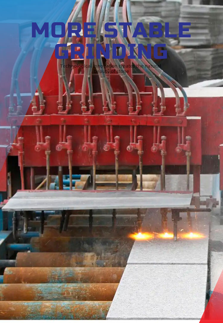 8000*2400*2500 Full Automatic Flaming Grinding Machine for Granite Quartz Stone Slab