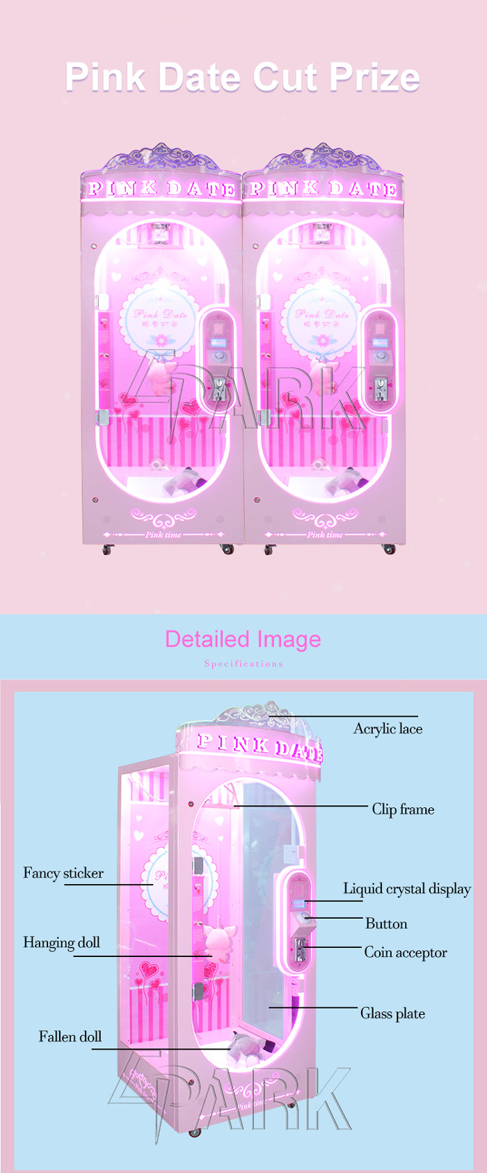 Cut Ur Prize Toy Scissors Crane Game Machine / Gift Vending Machine