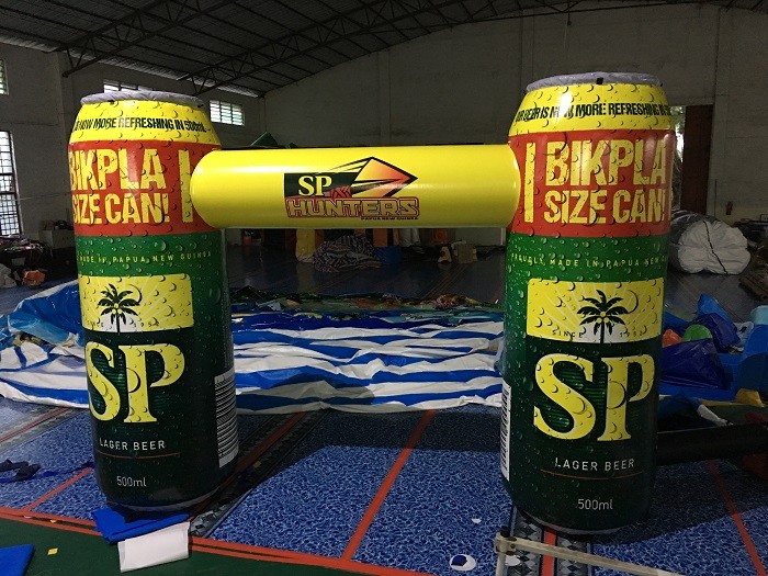 Creative Design Inflatable Advertising Products , Advertising Bottle Arch With Printing