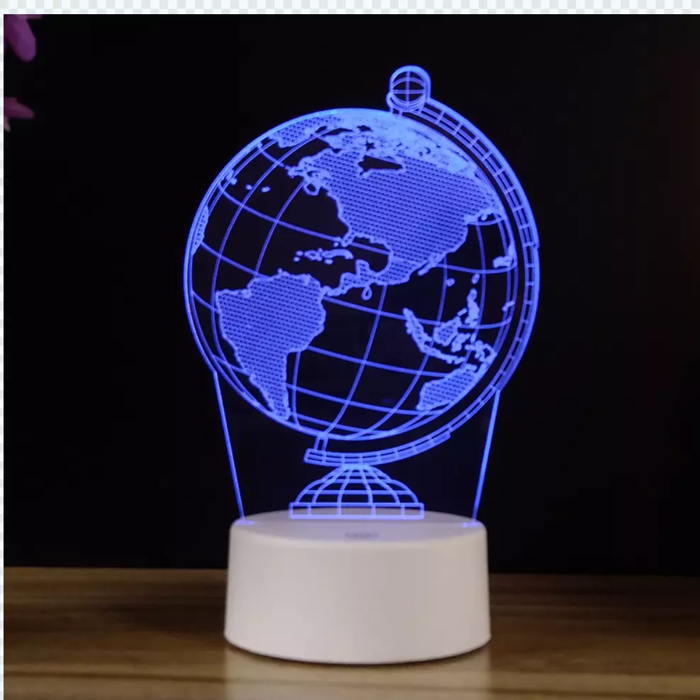 Changeable USB 188mm 3D Led Illusion Lamp 3d Illusion Decorative Lights