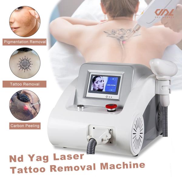 Portable Q Switched Nd Yag 1064nm Carbon Peel Eyebrow Tattoo Removal Laser