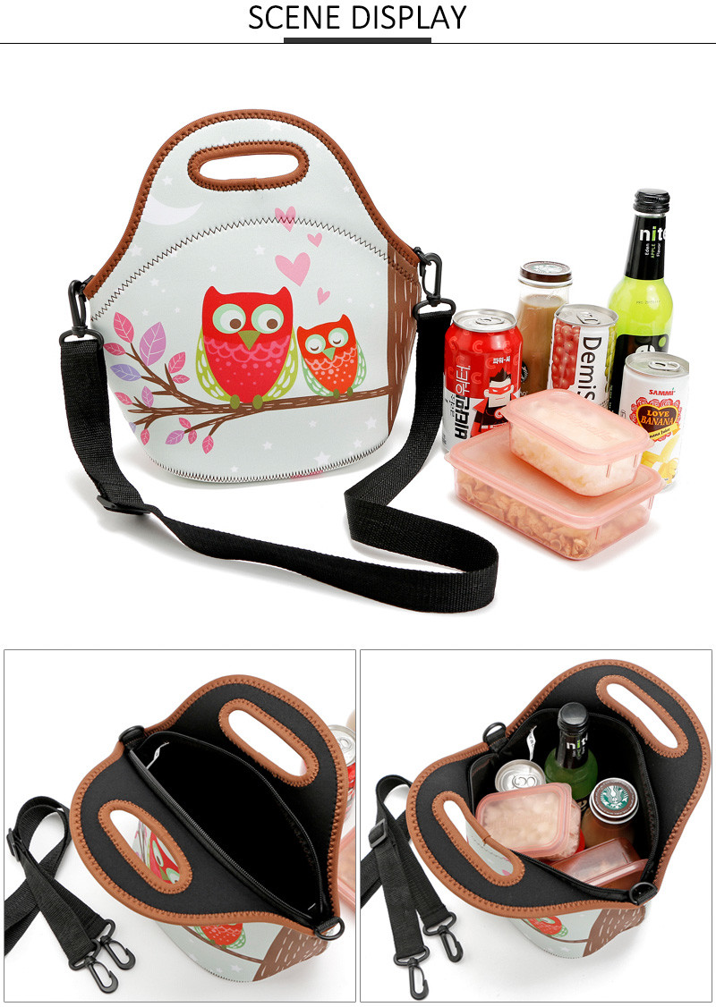 Food Waterproof Insulated Neoprene Shoulder Picnic Cooler Bag