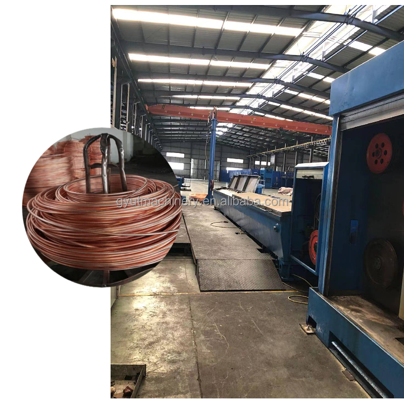 Cu/Copper Wire Breakdown Production Line Inlet Diameter 8mm 7000*1200*1500 for Output