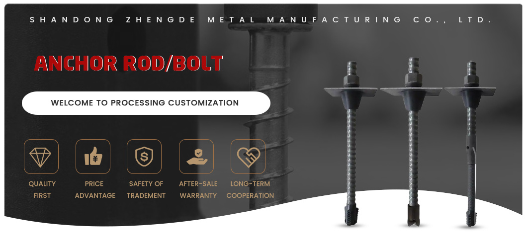 Professional Manufacturer From China Carbon Steel Stainless Steel Video or Technical Support Mining Bolting Industry Anchor Bolt with Nut