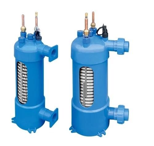Refrigerator Heat Exchanger Titanium Coil With PVC Shell For Swimming Pool Heat