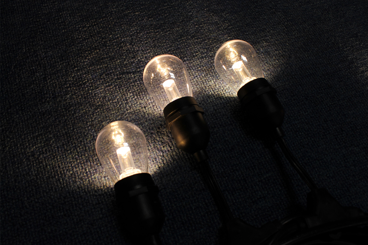 24ft LED Outdoor Weatherproof led string lights Vintage Edison Remote Control Festival Temperature 2200K 3500K S14 Edison Light