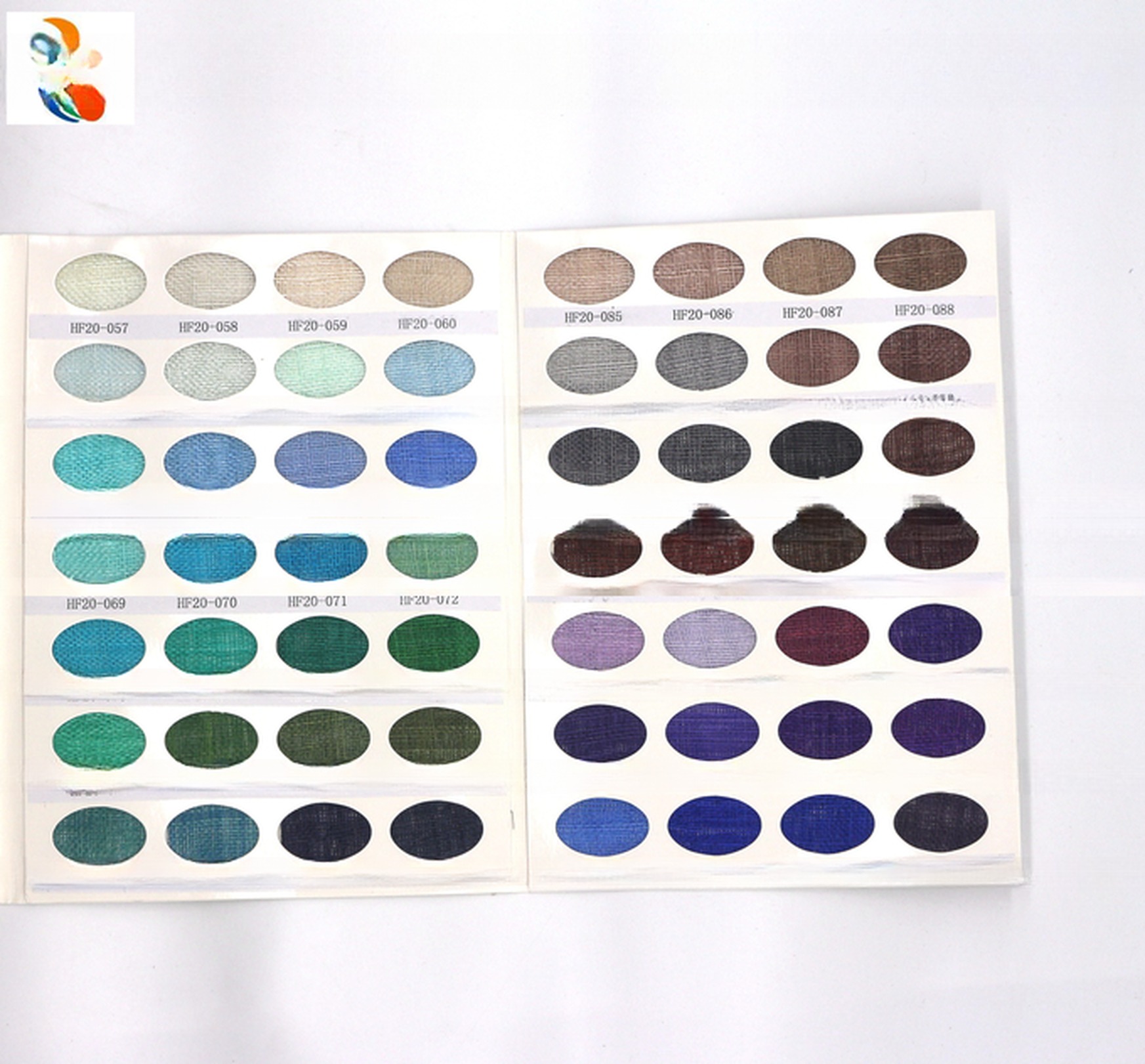 Dyed Goose Feather Sinamay Fabric for Hat Decoration and Millinery Supplies