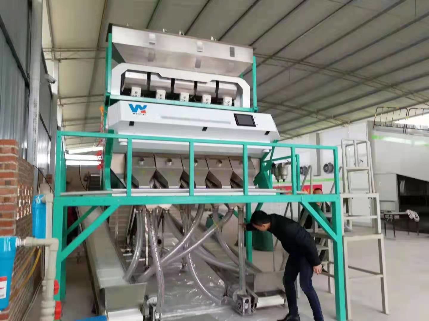 Peanut Groundnut Optical Sorting Machine High Accuracy Stainless Steel Almond Raisin Sorter