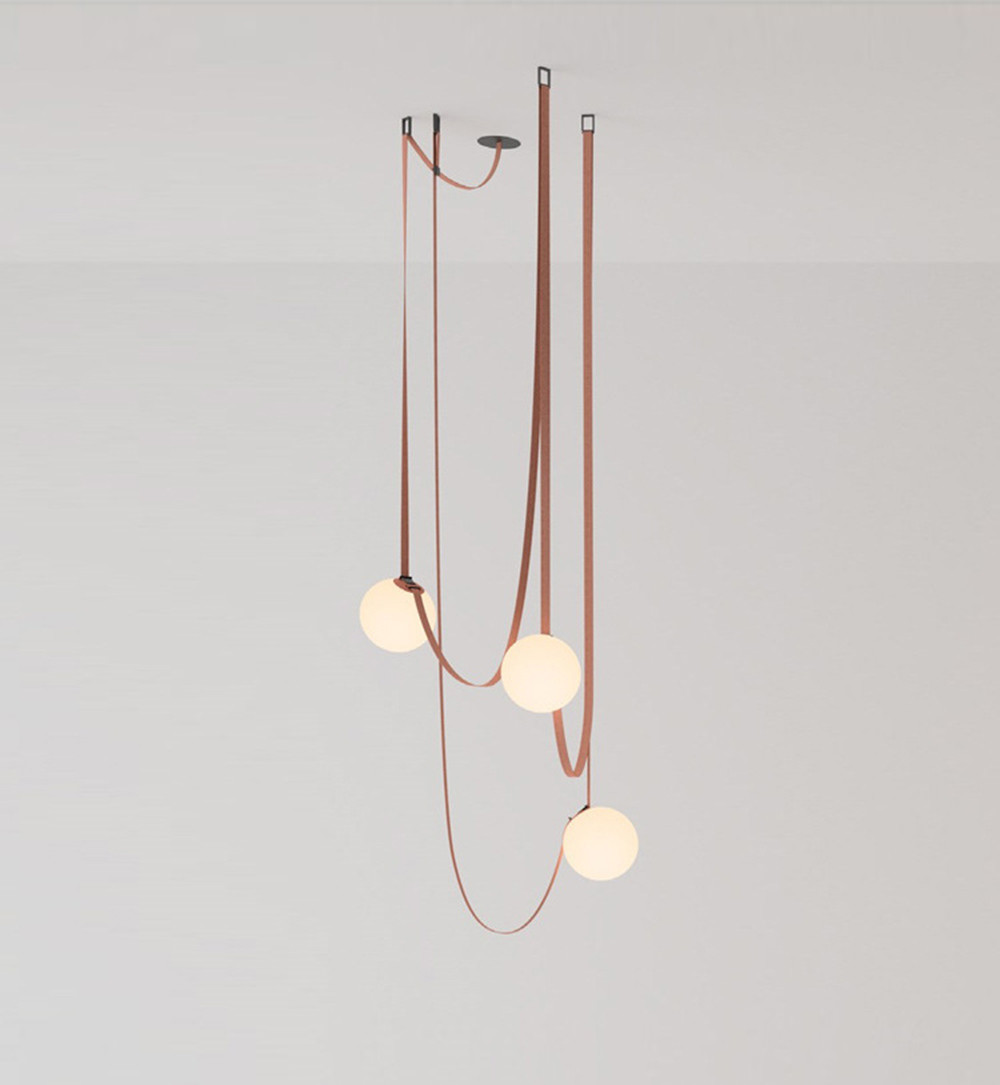 Design wabi sabi wind Belt Chandelier For Living Room Bedroom glass ball Chandelier (WH-MI-363)