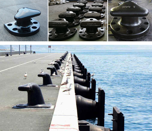 Dock Pier Quay Tee Head Bollard Mooring Marine Cast Iron Qt450