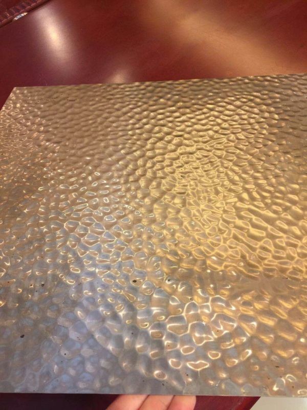 304 Hammered Sheet Stainless Steel bronze gold color or brass hammered bright stainless steel