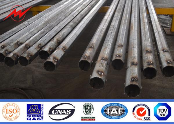 2.75mm 5-6m Led Street Light Pole Hot Dip Galanization Steel For Airport Seaport