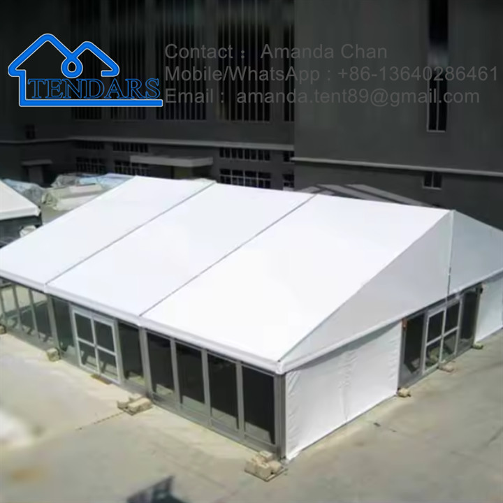 White Custom Outdoor Commercial Heavy Duty Aluminum Frame Wall Structure Marquee Tents For Events