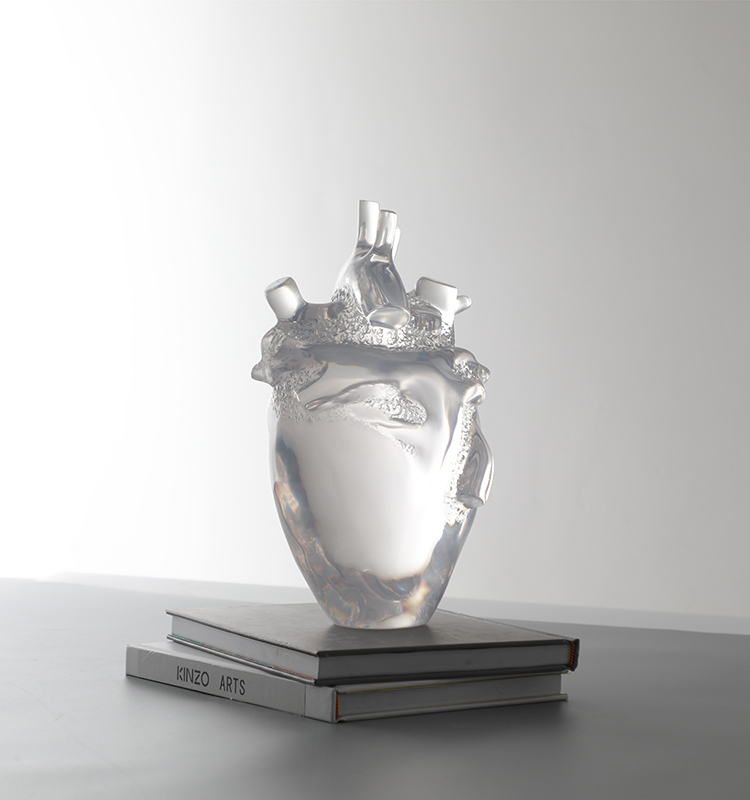 Customize decorative PMMA acrylic resin sculpture crafts for arts gallery