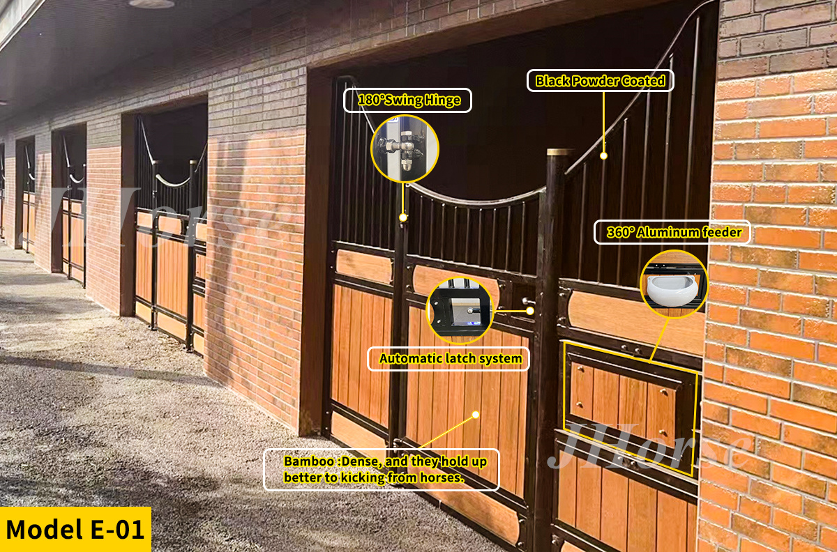 Water-Proof Custom Horse Stables Coating Horse Stable Stall Fronts Door