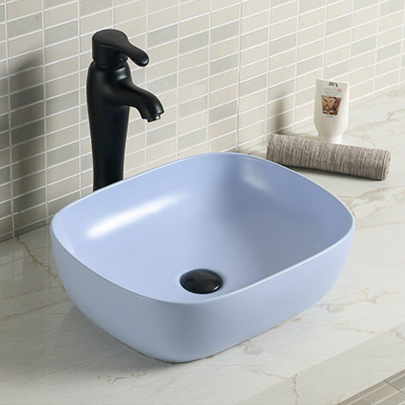 Black Table Top Bathroom Sink 19 X 17 25 X 19 24 X 18 Square Counter Top Basins