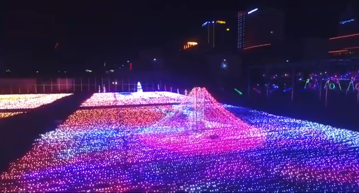 3D Mini Beam LED Pixel Light Transparent 8mm Pixel Pitch For Outdoor Decoration