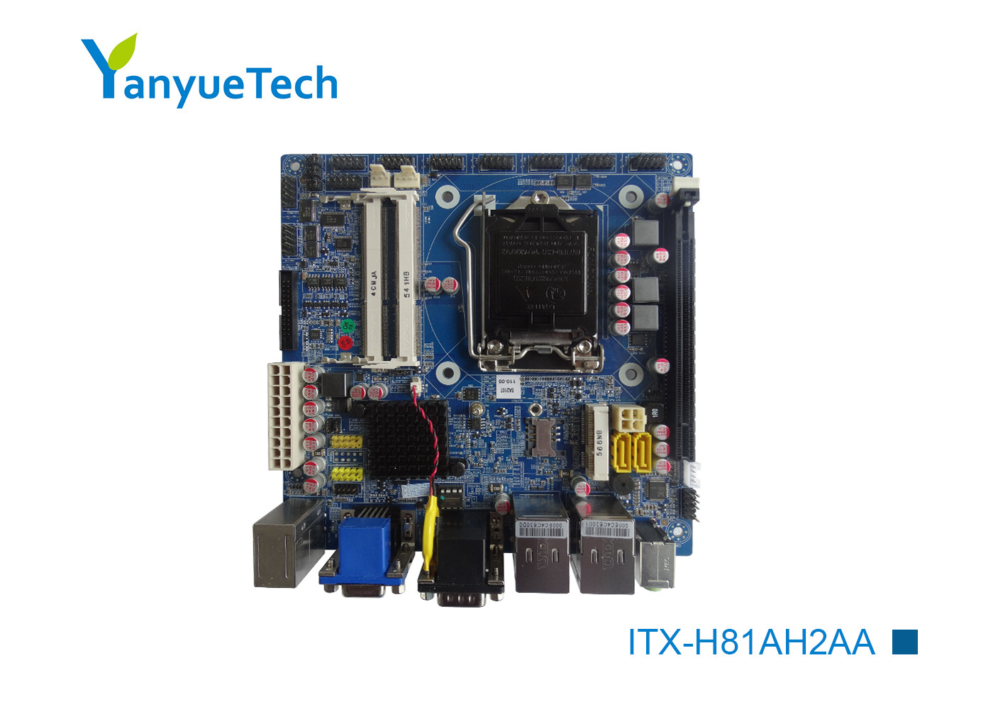 China Mini ITX Motherboard Gigabit Intel H81 Mini Itx 10 COM 10 USB PCIEx16 Slot on sale