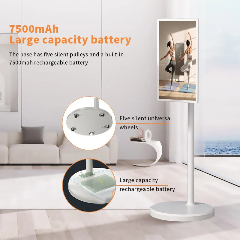Movable 32inch 4+32g Android12 Capacitive Touch Screen Smart Standby Me Tv For Home