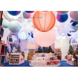 LED DMX512 Inflatable Moon Balloon Hanging Use Event Illumination Lighting