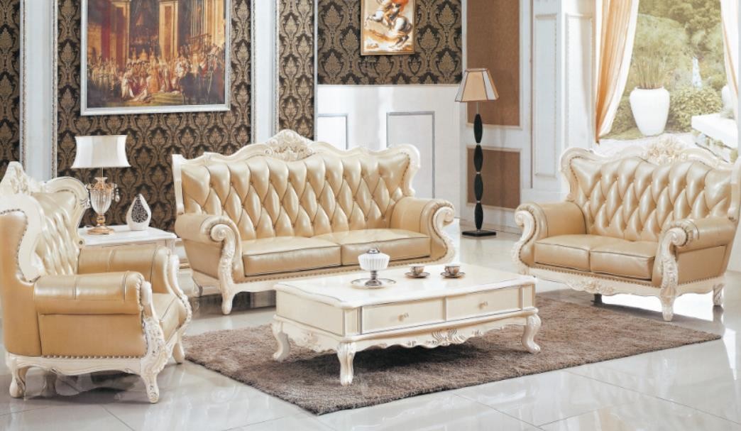 Classic Set Luxury Wooden Sofa set