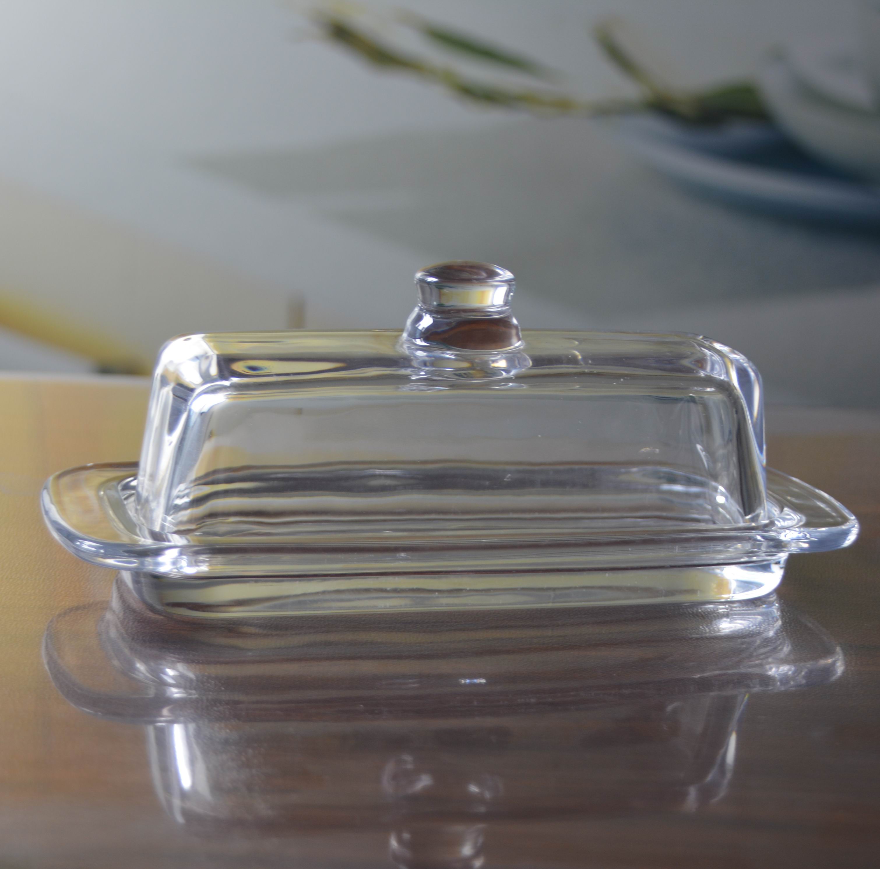 Rectangle Cake Glass Charger Plates With Cover